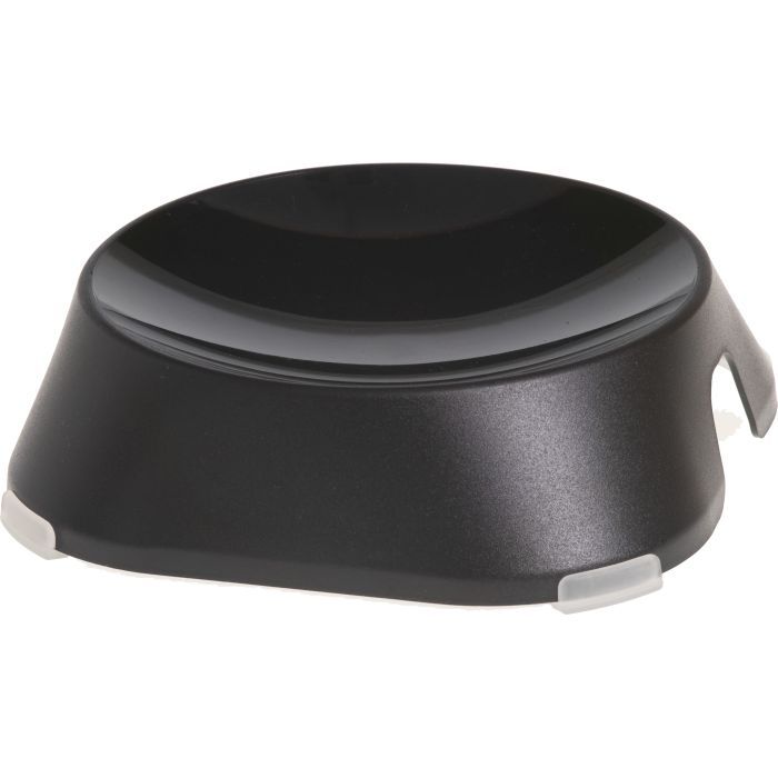Посуда для кошек Fiboo Flat Bowl миска без антискользящих накладок черная (FIB0131)