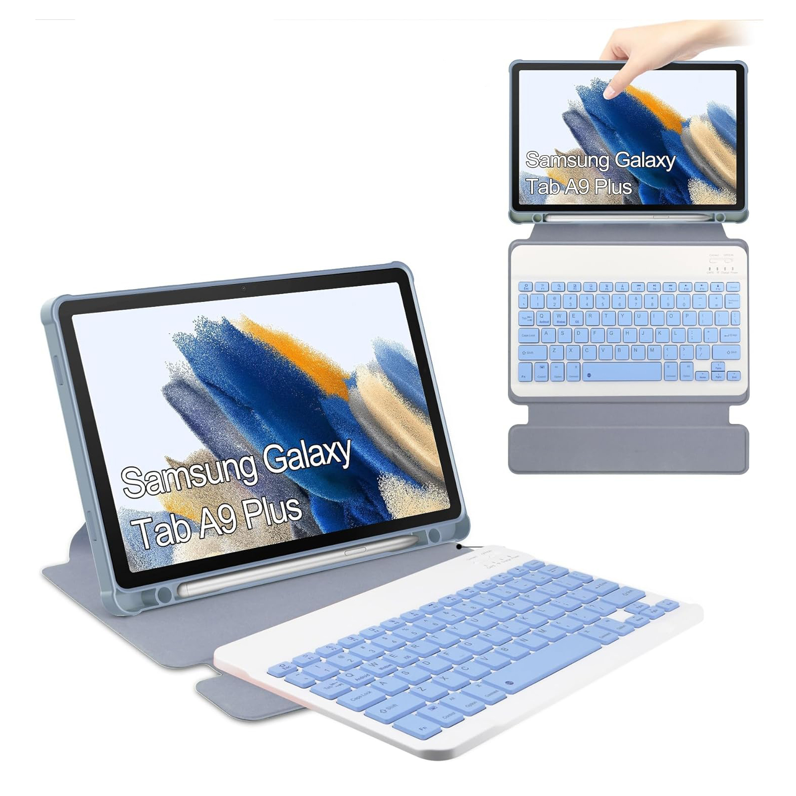 Чехол для планшета BeCover Keyboard 360° Rotatable Samsung Tab A9 Plus SM-X210/SM-X215/SM-X216 11.0" Black (710329) изображение 5