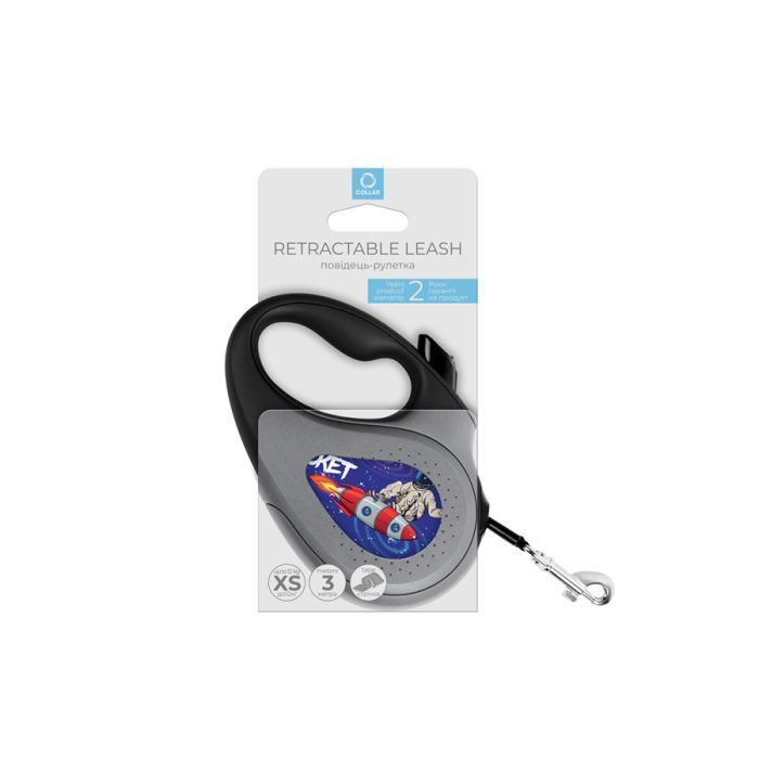 Повідець для собак WAUDOG R-leash "Ракета" світловідбивна стрічка L до 50 кг 5 м чорний (8126-0125-01) зображення 2 Повідець для собак WAUDOG R-leash "Ракета" світловідбивна стрічка L до 50 кг 5 м чорний (8126-0125-01) зображення 2