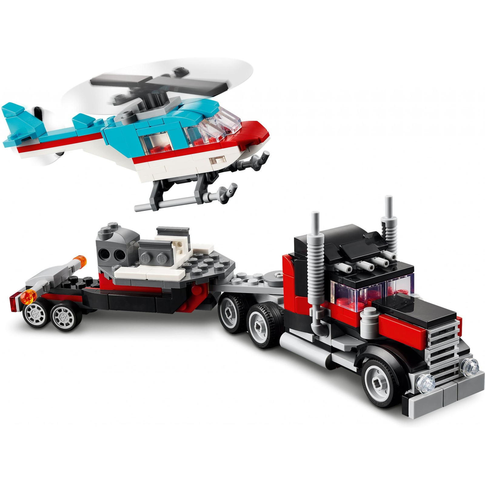 Конструктор LEGO Creator Бортова вантажівка з гелікоптером 270 деталей (31146) зображення 5
