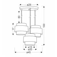 Люстра Candellux Twin (33-17901) зображення 3