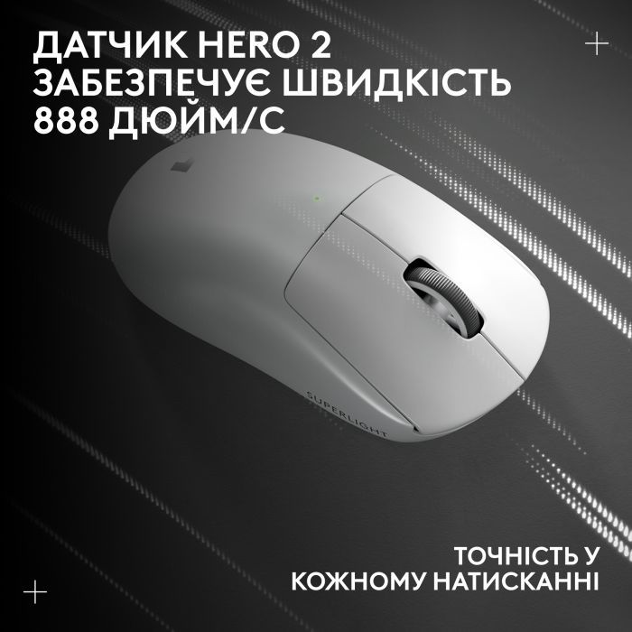 Мышка Logitech G Pro X Superlight 2 Lightspeed Wireless Black (910-006630) изображение 12