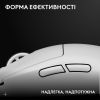 Мышка Logitech G Pro X Superlight 2 Lightspeed Wireless White (910-006638) изображение 2