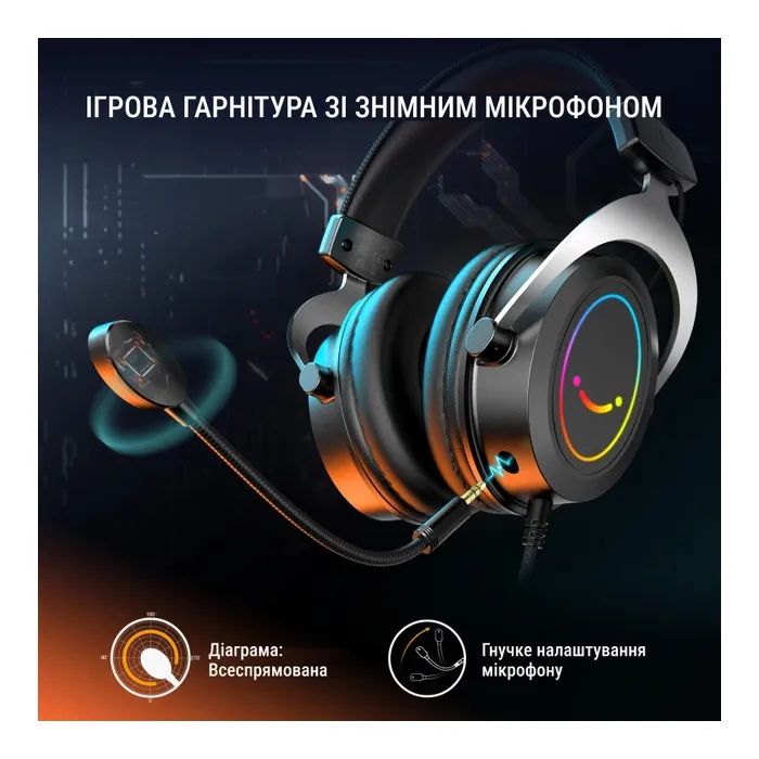 Наушники Fifine H3 RGB Black (H3) изображение 2