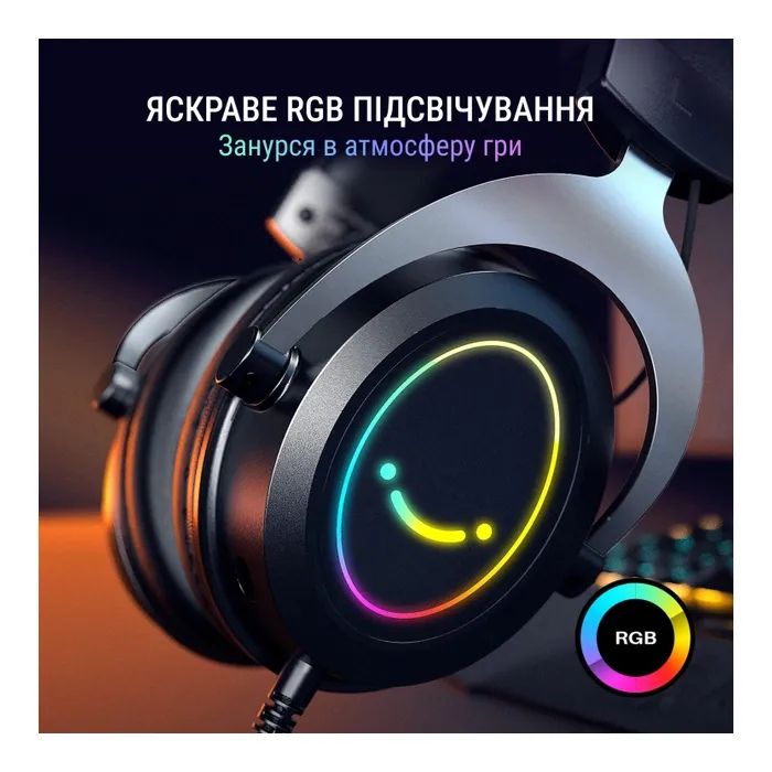 Наушники Fifine H3 RGB Black (H3) изображение 3