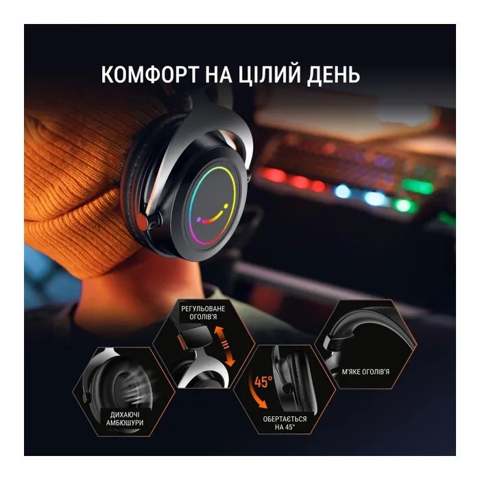 Наушники Fifine H3 RGB Black (H3) изображение 8