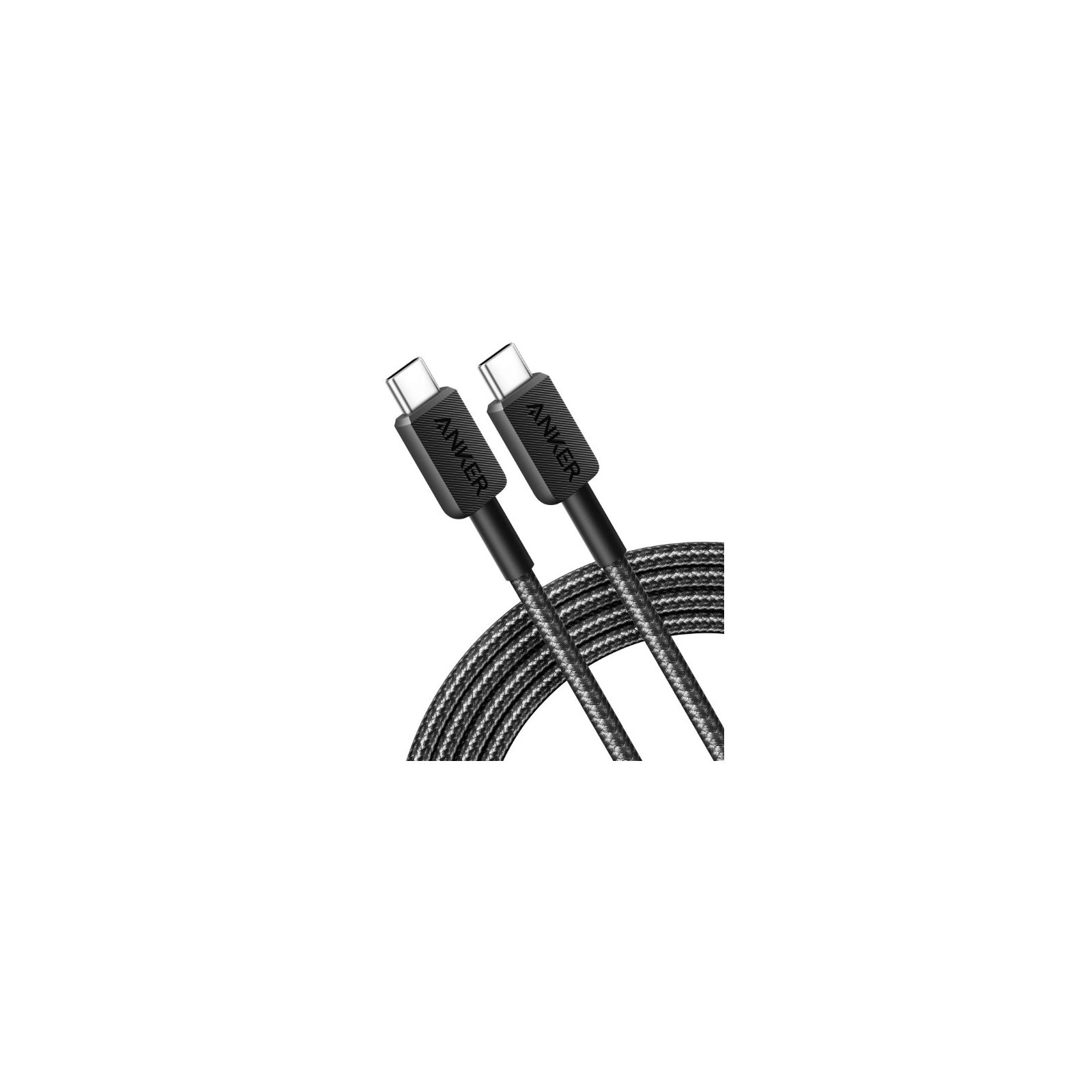Дата кабель USB-C to USB-C 0.9m 322 Black Anker (A81F5G11) изображение 3