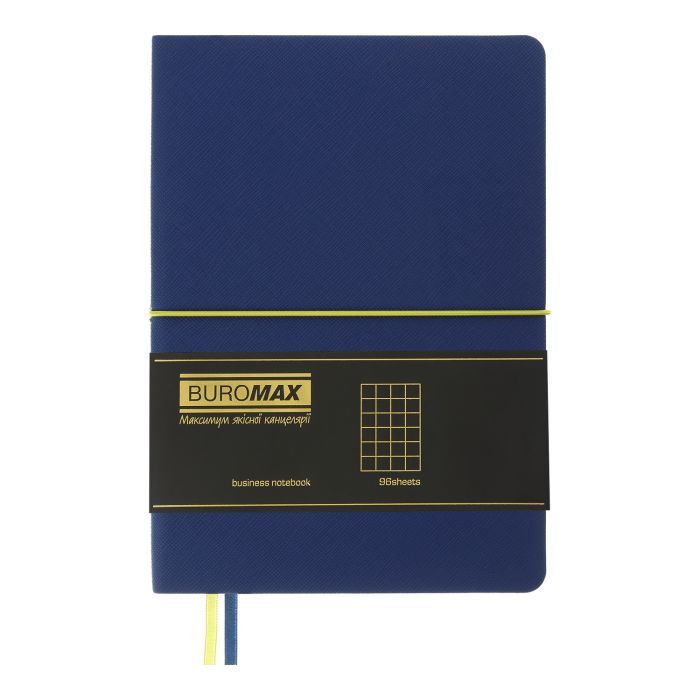 Книга записна Buromax Unique 96 аркушів А5 у клітинку синій (BM.295107-02) зображення 2