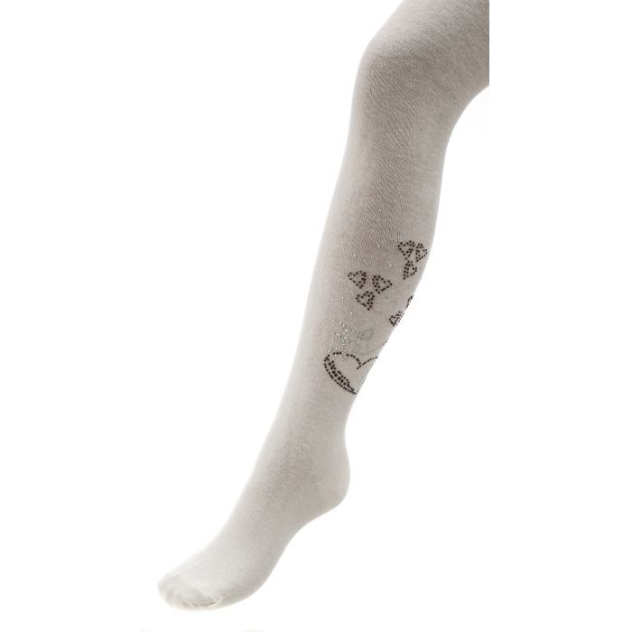Колготки дитячі BNM зі стразами (M0C0302-1174-7G-white)