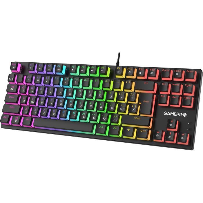 Клавиатура GamePro MK80R Red Switch RGB USB Black (MK80R) изображение 3