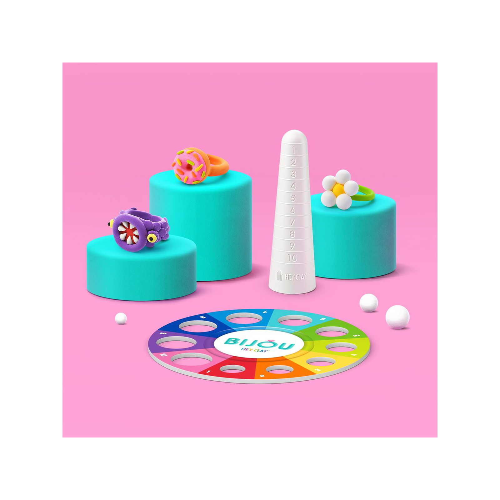 Набор для творчества Lipaka пластилина – Бижутерия: Цветочные Кольца (31001-UA01) изображение 3