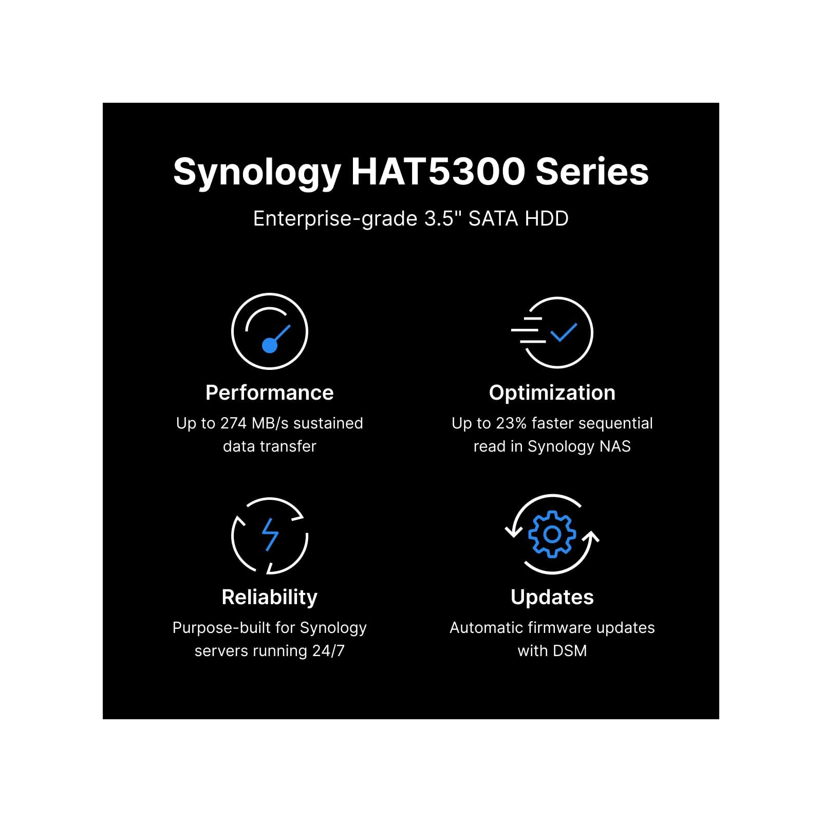 Жесткий диск для сервера Synology 3.5" 4TБ SATA 7200 (HAT5300-4T) изображение 3