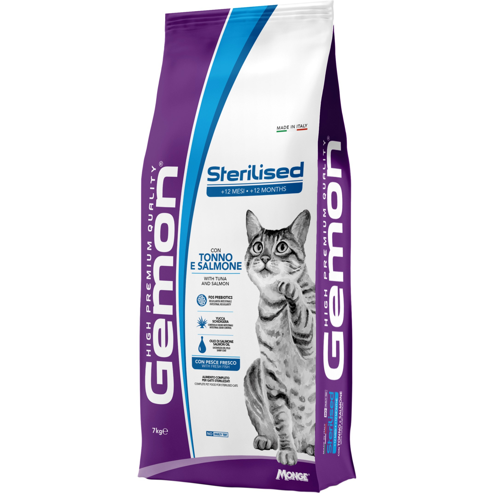 Сухой корм для кошек Gemon Cat Sterilised тунец с лососем 7 кг (8009470297295)