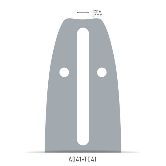 Шина для цепной пилы Oregon 3/8'', 1.1 мм, длина 12''/30 см (124MLEA041) изображение 3