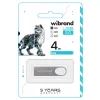 USB флеш накопитель Wibrand 4GB Irbis Silver USB 2.0 (WI2.0/IR4U3S) изображение 2