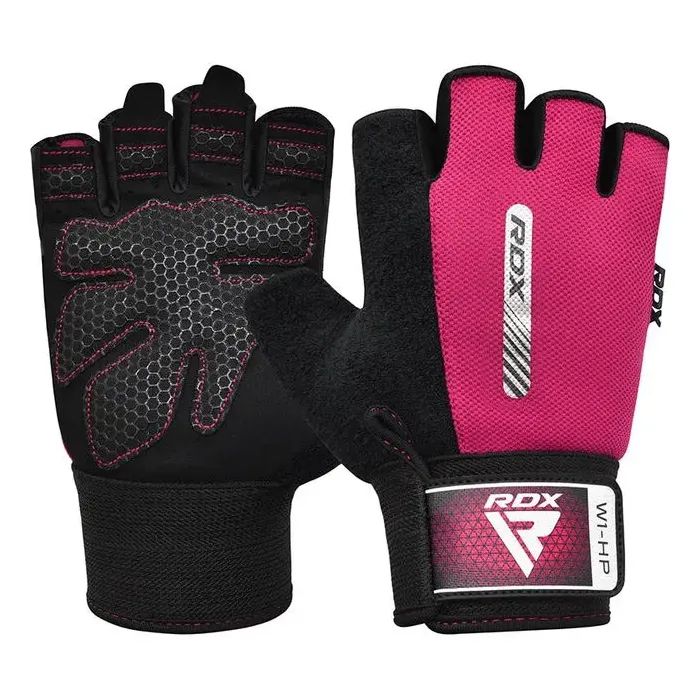 Рукавички для фітнесу RDX W1 Half Pink S (WGA-W1HP-S)