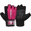 Рукавички для фітнесу RDX W1 Half Pink S (WGA-W1HP-S) зображення 2