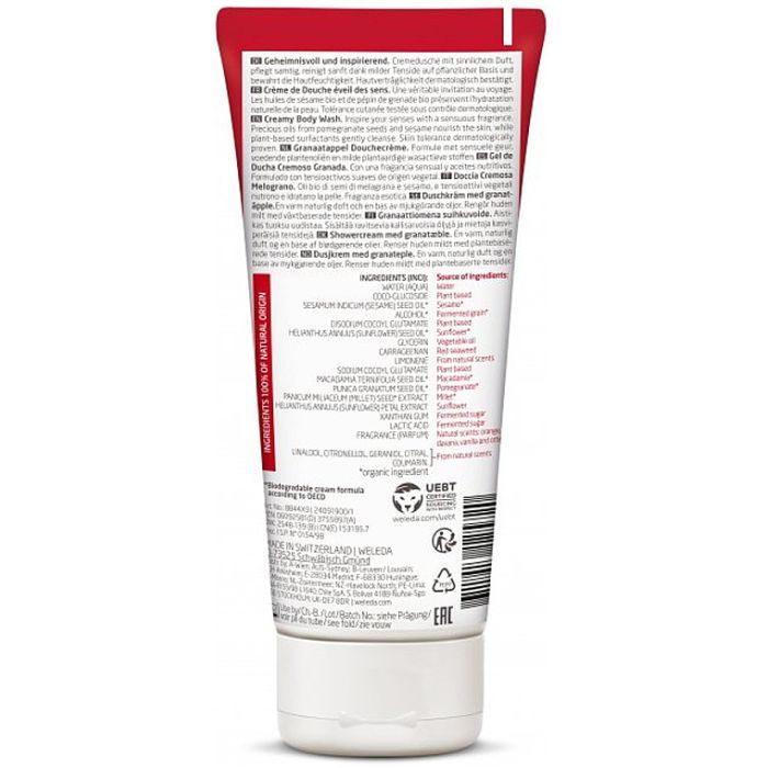 Гель для душу Weleda Pomegranate Creamy Body Wash 200 мл (7611916125720) зображення 2