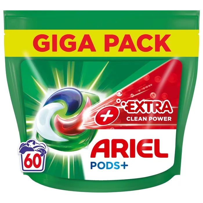 Капсулы для стирки Ariel Pods All-in-1 + Сила экстраочистки 52 шт. (8001090804938)