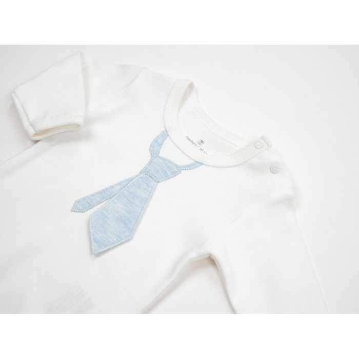 Боди детское Bibaby с галстуком с довгим рукавом (56434-74B-blue) изображение 3