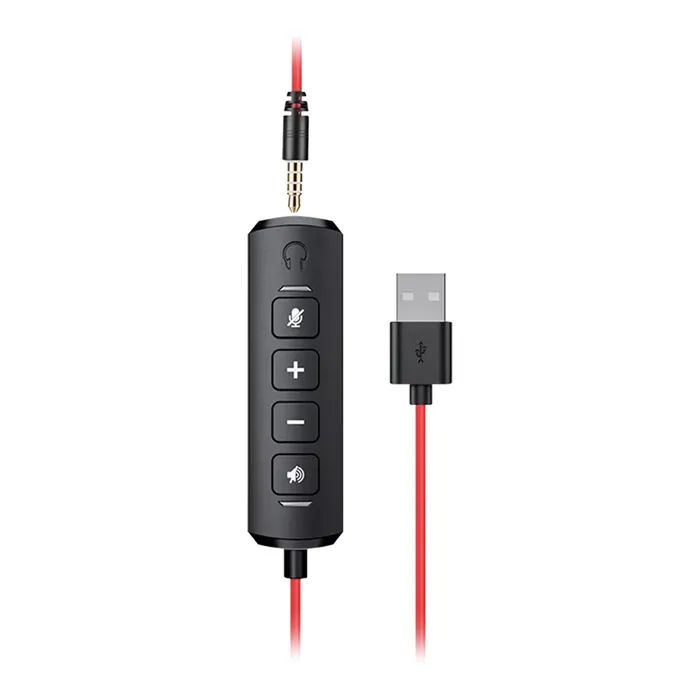 Наушники Canyon HS-07 PC Mic 3.5/USB 2.8 м Black (CNS-HS07B) изображение 5