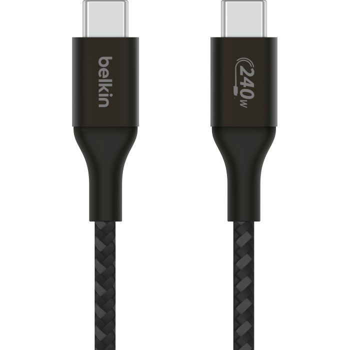 Дата кабель USB-C to USB-C 2.0m 240W Black Belkin (CAB015BT2MBK) изображение 2