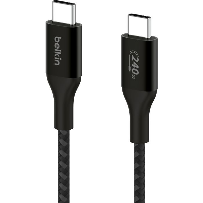 Дата кабель USB-C to USB-C 2.0m 240W Black Belkin (CAB015BT2MBK) изображение 3
