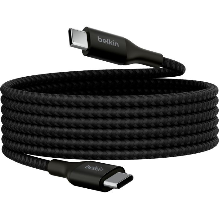 Дата кабель USB-C to USB-C 2.0m 240W Black Belkin (CAB015BT2MBK) изображение 5