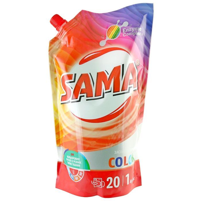 Гель для стирки Sama Color 1 кг (4820270630846)