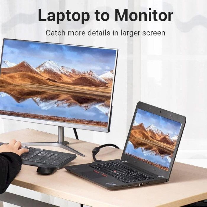 Кабель мультимедийный DVI to DVI 24+1pin 8.0m 2K 60Hz ferrite Vention (EAEBK) изображение 7