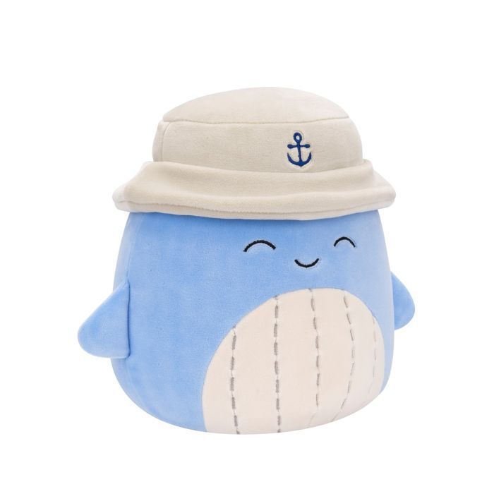 Мягкая игрушка Squishmallows Синий кит Самир в панаме 19 см (SQCR06593) изображение 6