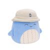 Мягкая игрушка Squishmallows Синий кит Самир в панаме 19 см (SQCR06593) изображение 6