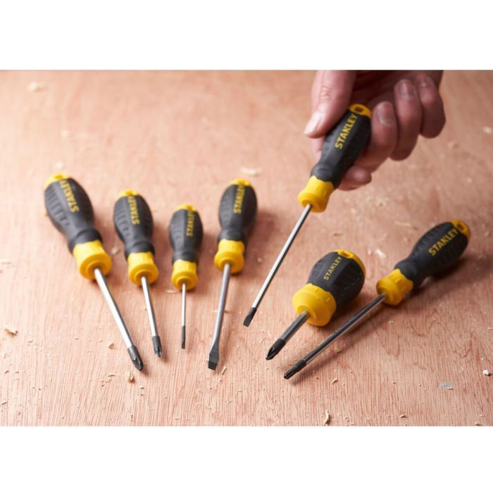 Викрутка Stanley Cushion Grip, SL4x100мм, з паралельним джалом. (STHT16195-0) зображення 5