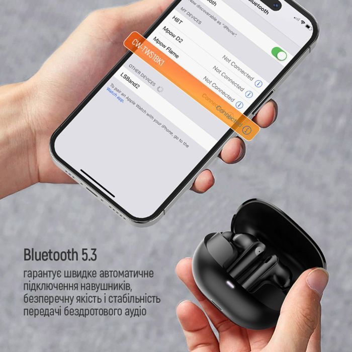 Наушники ColorWay Slim TWS-1 Earbuds Long Life Beige (CW-TWS1BE) изображение 11