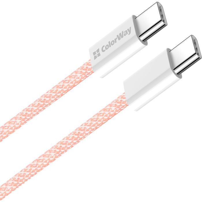 Дата кабель USB-C to USB-C 1.0m 60W 3.0А black ColorWay (CW-CBPDCC061-BK) зображення 2