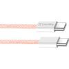 Дата кабель USB-C to USB-C 1.0m 60W 3.0А pink ColorWay (CW-CBPDCC061-P) зображення 3