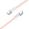 Дата кабель USB-C to USB-C 1.0m 60W 3.0А pink ColorWay (CW-CBPDCC061-P) зображення 4