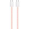 Дата кабель USB-C to USB-C 1.0m 60W 3.0А pink ColorWay (CW-CBPDCC061-P) зображення 5