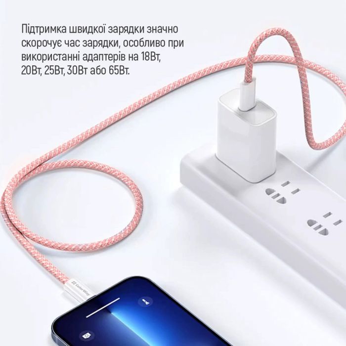 Дата кабель USB-C to USB-C 1.0m 60W 3.0А black ColorWay (CW-CBPDCC061-BK) зображення 9
