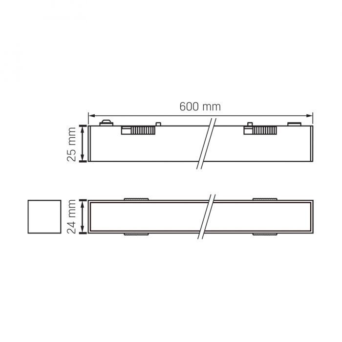 Світильник Videx LD460B 21W 60cm 4000K 48V Black (VL-TRMS-LD460B) зображення 4