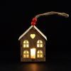Украшение декоративное YES! Fun Домик 8 см Дерево LED (975066) изображение 2