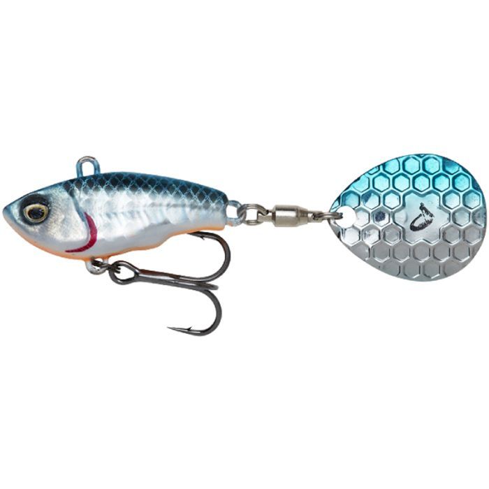 Блесна Savage Gear Fat Tail Spin 55mm 9.0g Blue Silver (1854.44.04)