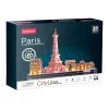 Пазл Cubic Fun Трехмерный пазл City line Париж с LED-подсветкой (L525h) изображение 3