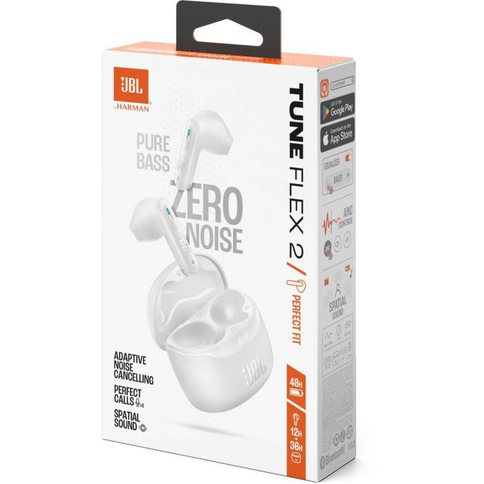 Навушники JBL Tune Flex 2 White (JBLTFLEX2WHT) зображення 11