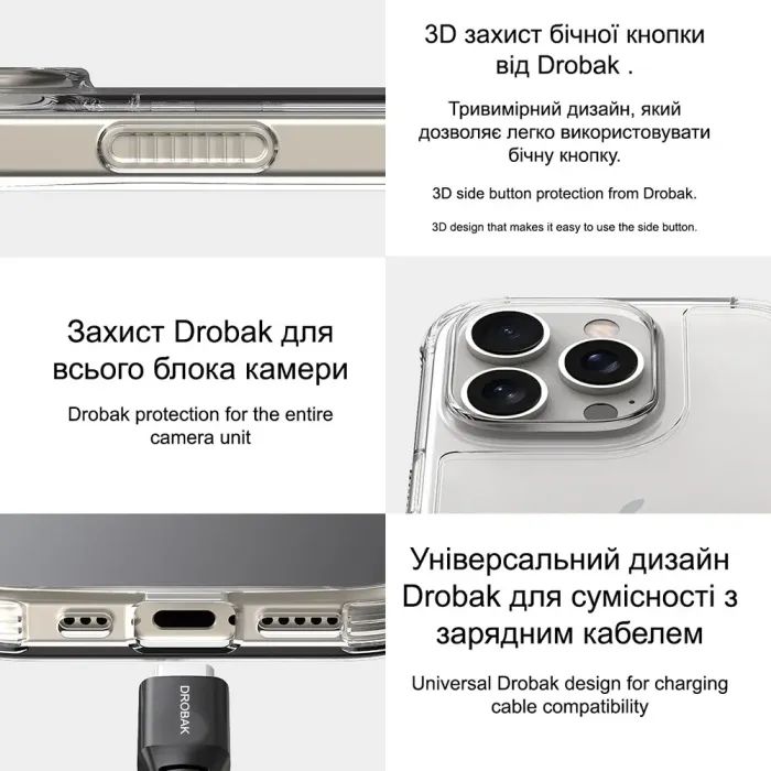 Чехол для мобильного телефона Drobak Acrylic Case with Airbag для Apple iPhone 14 (949401) изображение 6