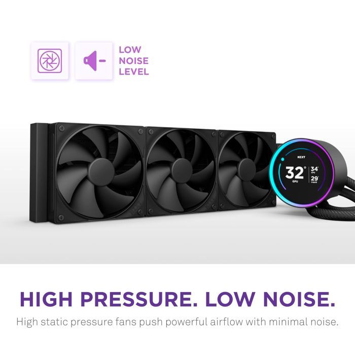 Система жидкостного охлаждения NZXT Kraken Elite 360mm AIO (RL-KN36E-B2) изображение 11
