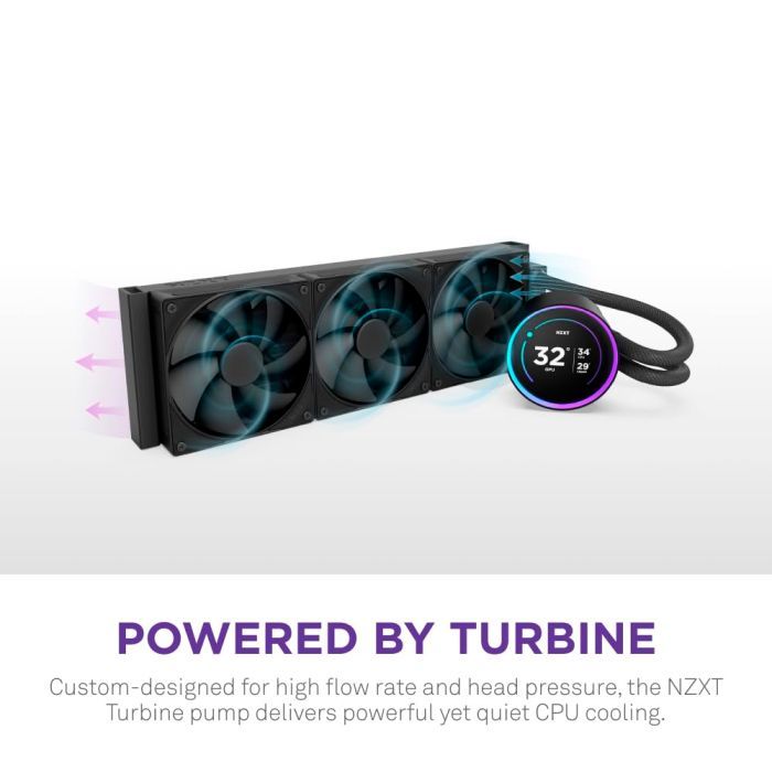 Система жидкостного охлаждения NZXT Kraken Elite 360mm AIO (RL-KN36E-B2) изображение 7