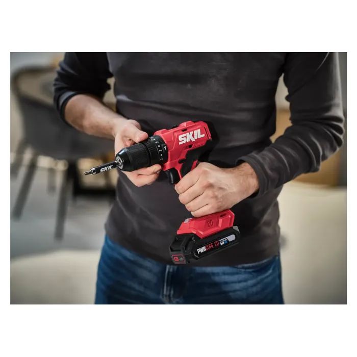 Шуруповерт Skil аккумуляторный безщеточный ударный 3021 HB, 2x2Ah, кейс (CD1E3021HB) изображение 3