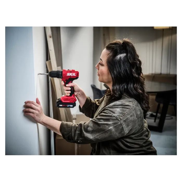 Шуруповерт Skil аккумуляторный безщеточный ударный 3021 HB, 2x2Ah, кейс (CD1E3021HB) изображение 5