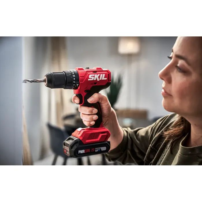 Шуруповерт Skil аккумуляторный безщеточный ударный 3021 HB, 2x2Ah, кейс (CD1E3021HB) изображение 7